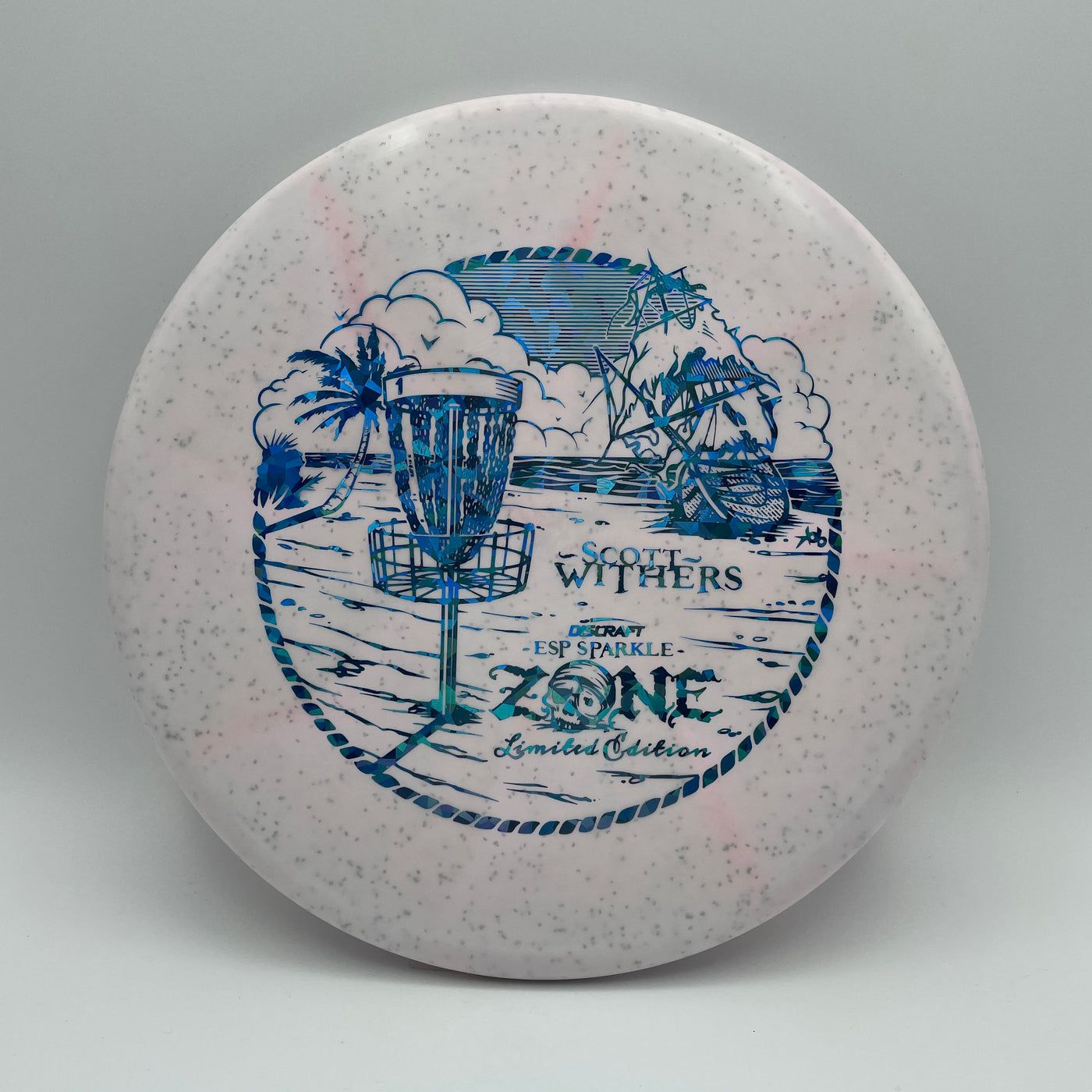 Scott Withers ESP Sparkle Zone - Light Blue Shatter Stamp