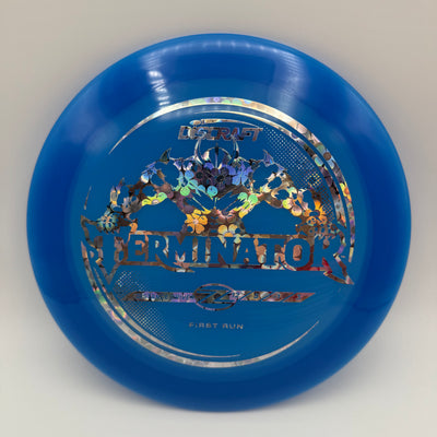 175-176 Blue with Silver Flowers