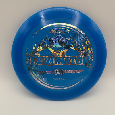 170-172 Blue with Silver Flowers