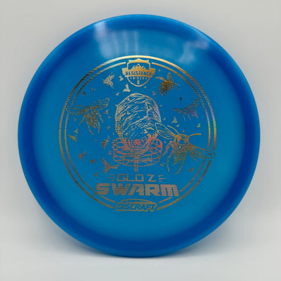 177+ Blue with Dimpled Silver