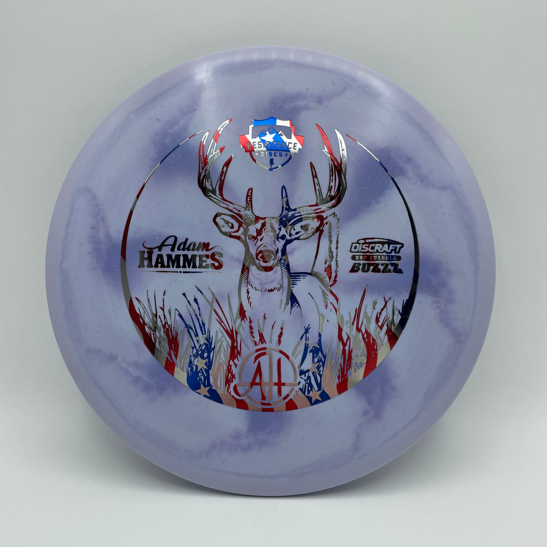 Adam Hammes ESP Sparkle Buzzz - 175-176g Flag