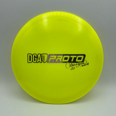 173-174 Yellow with Purple/Pink Splatter